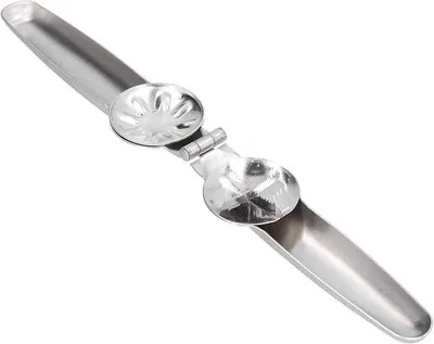 Produktbild von Edelstahl-Nussknacker – Kastanienöffner, Küchengerät – Einfaches Nussbrechen – Ergonomisches Design – 17,3 cm – Silber