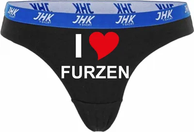 Produktbild von Damen Thong Slip - Boxer-0005-woman-black-h-M - schwarz - M - hinten - I LOVE liebe FURZEN - lustiges Motiv - Spruch - Unterwäsche - Unterhose - Freizeit - lustig