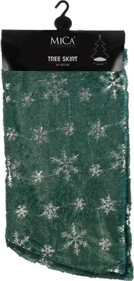 Produktbild von Mica Decorations Baumrock Schneeflocke Ø 120 cm grün