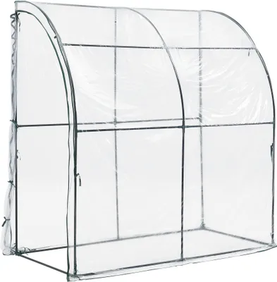 Produktbild von Nástěnný skleník Juta 100x200x215cm Fóliový skleník PVC fólie Transparentní