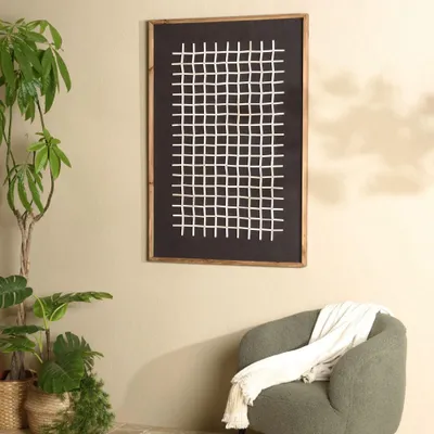 Image de SANDY - Décoration murale 62x82cm motifs bois Pin recyclé