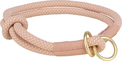 Produktbild von TRIXIE Soft Rope Zug-Stopp-Halsband - rosa/hellrosa - 55 cm/ø 13 mm