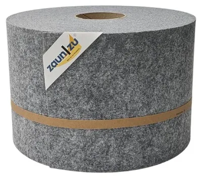Produktbild von Sichtschutzstreifen zaun|zu Design-Vlies 35m Rolle Zaunblende Doppelstabzaun Hellgrau 35m
