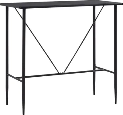 Produktbild von Maison Exclusive - Bartisch Schwarz 120 x 60 x 110 cm MDF