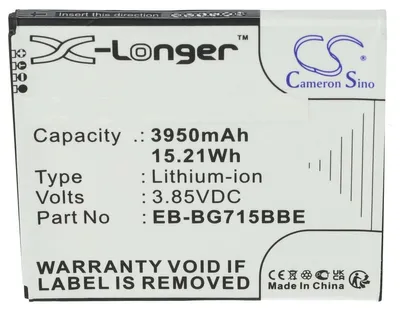 Produktbild von Akku für Samsung EB-BG715BBE Li-Ion 3,8 Volt 3950 mAh schwarz.