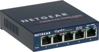 Produktbild von NETGEAR GS105 Unmanaged Gigabit Ethernet (10/100/1000) Blau