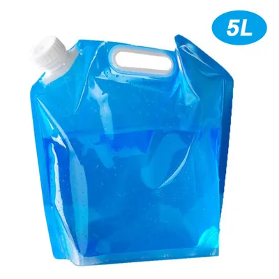 Obrázek produktu pro 5 l / 10 l Skládací nádoba na vodu, kanystr, taška na vodu pro outdoor, kempování, turistiku, nouzové situace a přežití