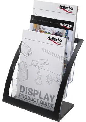 Produktbild von deflecto Prospekthalter Contemporary, DIN A4, schwarz