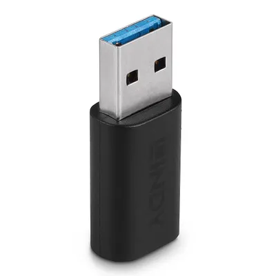 Zdjęcie produktu dla Lindy 41904, USB 3.2 Type A, USB 3.2 Type C, Czarny