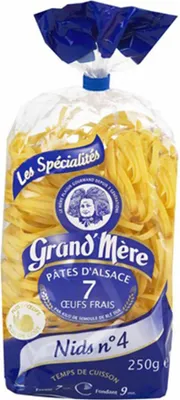 Produktbild von Grand' Mère Eiernudeln aus dem Elsaß Nids Nr. 4 Nester Nr. 4 250 Gramm