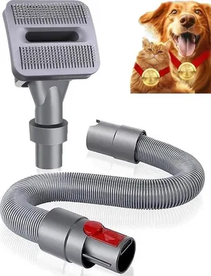 Produktbild von Hundebürste für Dyson Staubsauger - Hundehaarbürstenaufsatz - Verlängerungsschlauch und Adapter - V11 V10 V8 V7