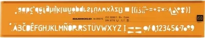 Zdjęcie produktu dla Szablon do pisania RUMOLD, 3,5 mm, 89035, pomarańczowy