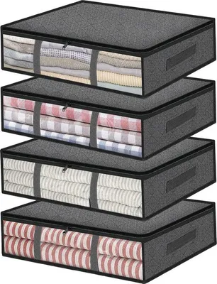Produktbild von Famanu Aufbewahrungsbox für Kleidung - Faltbare Schrankorganizer