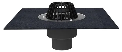 Productafbeelding van HL Hutterer & Lechner HL62H/1 dakuitlaat, DN110 met bitumenmanchet, 1 stuk.