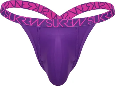 Produktbild von Sukrew - Herren Strings - Bubble Thong Tyrian Purple - Violett - 1 x Größe XXL
