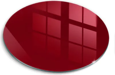 Zdjęcie produktu dla Szklana deska do krojenia - Deska kuchenna - ⌀40 cm – Szkło hartowane – Antypoślizgowa - Kolor Burgundowy