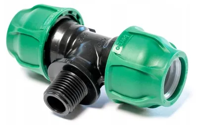 Image de Irritec Té PE 25mm x 1/2" Filetage Mâle Raccord Irrigation