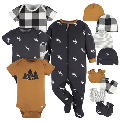 Produktbild von Gerber Baby-Erstausstattungs-Geschenkset für Jungen und Mädchen, 12-teilig