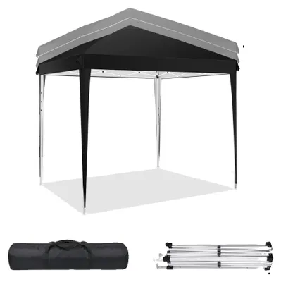 Produktbild von Pop-Up-Pavillon, wasserdicht, höhenverstellbar, schwarz
