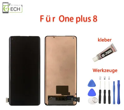 Produktbild von Original OnePlus 8 LCD Display Einheit Touch Reparatur Schwarz