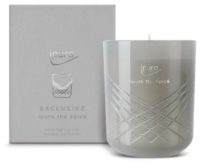 Produktbild von ipuro Exclusive Elegante Duftkerze - THÉ EPICÉ mit erhöhtem Duftölanteil | Hochw