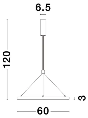 Obrázok produktu pre Nova Luce Empatia LED závesné svietidlo Kovové stmievateľné biele