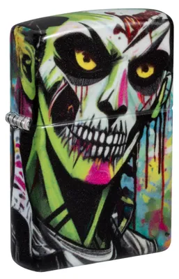 Produktbild von Zippo Feuerzeug Punk Zombie 60007395 Benzin Sturmfeuerzeug 540° Color matt