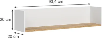 Produktbild von Wandregal Vicco Viktor Weiß/Artisan 93.4 x 20 cm, Model 57514
