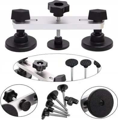 Produktbild von GEKO | Auto Dellen Reparatur Set, Schwarz, Ausbeulwerkzeug, DIY Repair Puller Kit mit Brückenzieher