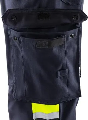 Produktbild von Fristads Flamestat High Vis Stretch-Hose, Kl. 1 2162 ATHF 129518, Farbe:warnschutz-gelb/marine, Größe:C44
