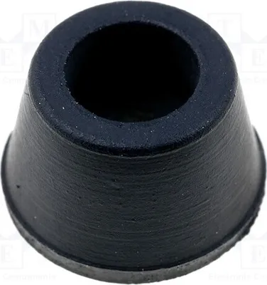 Image de 10 pièces, embout de pied noir : B : 8,7 mm, A : 11,5 mm, caoutchouc, D : 3,2 mm, pieds : E : 7,4 mm, C : 5,6 mm