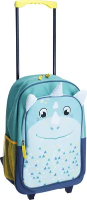 Produktbild von Kinderkoffer Dino, 30x13x42cm, blau