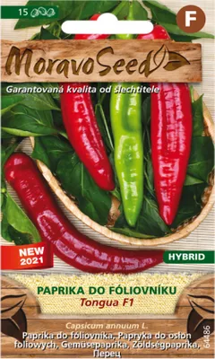 Zdjęcie produktu dla Papryka warzywna TONGUA F1 MoravoSeed