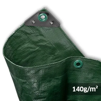 Zdjęcie produktu dla Wielofunkcyjna plandeka 140 g/m², 5 x 8 m, Zielona