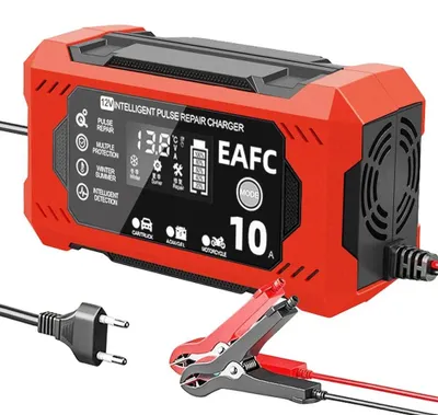 Image de Chargeur de batterie, charge automatique, dispositifs de sécurité, prise UE 10 A