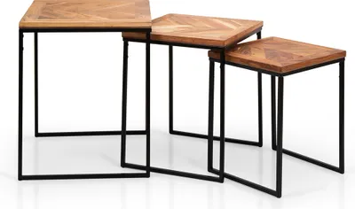 Produktbild von Milton & Oldbrook Beistelltisch Set Eindhoven Akazienholz