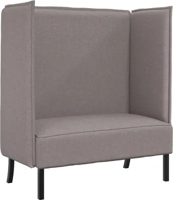 Produktbild von vidaXL Hoher Rücken Sofa 101cm Taupe Stoff