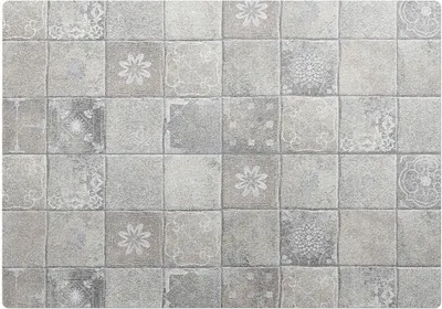 Obrázok produktu pre Dlaždice S Ornamentom– Ochranná podložka na podlahu – Podložka pod stoličku – 100 x 100 cm – Protišmyková podložka na tvrdé podlahy