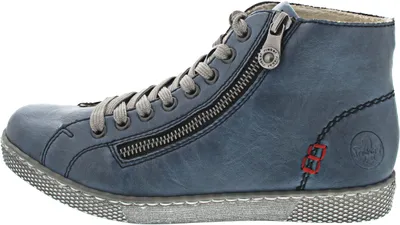 Produktbild von Rieker Damen Schnürboots Stiefeletten Schnürung Z1221, Größe:38 EU, Farbe:Blau