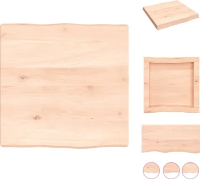 Zdjęcie produktu dla vidaXL Blat stołu 40x40x(2-4) cm lite drewno nieobrobione krawędź drzewa - Blaty stołu