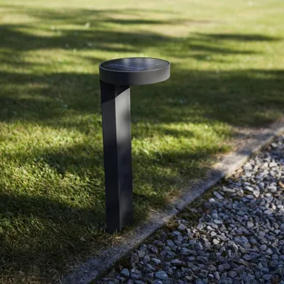 Produktbild von LED Solar-Pollerleuchte Diso IP44 Anthrazit Solar Gartenlampe Gartenleuchte