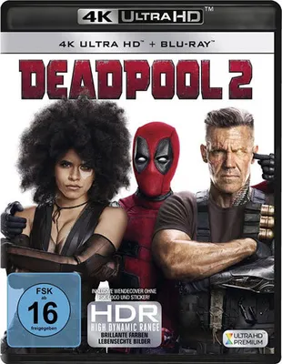 Produktbild von Deadpool #2 (UHD+BR) 4K Ultra HD Min: 123DD5.1WS 2Disc
