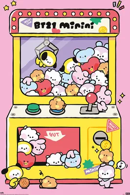 Produktbild von Poster BT21 Arcade Machine 61x91.5cm