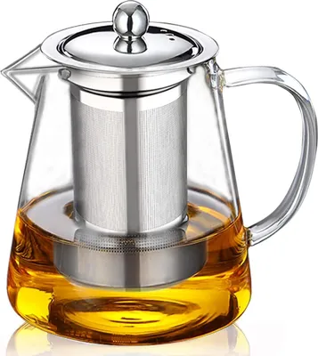 Produktbild von Teekanne Glas Teebereiter mit Edelstahlsieb, Hochtemperaturbeständig, 750ml