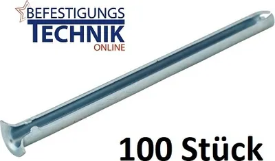 Produktbild von 100 Expressnägel 8,0x90 mm Blitzdübel Blitzanker Blitznagel Schlagdübel