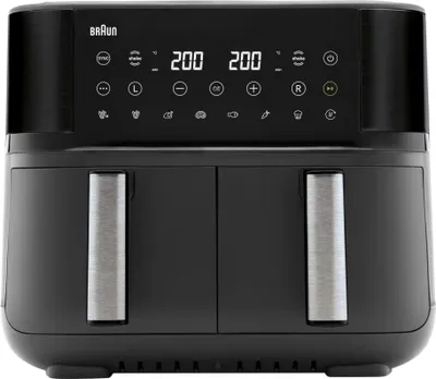 Braun Heißluftfritteuse TwinCook 3 TD3030IBK – Gesunde Mahlzeiten für die Famili