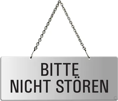 Produktbild von Bitte Nicht stören  Schild aus Aluminium 175x65 mm Text einseitig