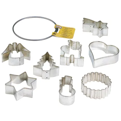Image de KAISER : Emporte-pièces de Noël. Ensemble de 8 emporte-pièces pour Noël, avec anneau de rangement, en acier inoxydable de haute qualité