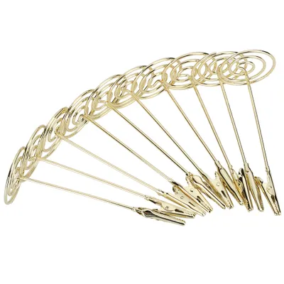 Imagen del producto de Clips metálicos para tarjetas, clips metálicos para fotos de escritorio, sujetapapeles para tarjetas, clips metálicos para notas de mesa, clips metálicos para fotos, clips para notas