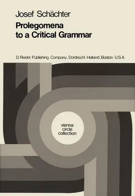 Obrázek produktu pro Prolegomena to a Critical Grammar